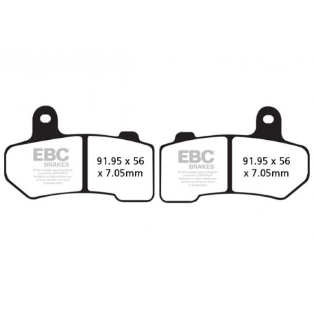 Brzdy EBC Moto EBC Brzdové obloženie FA409V | ebc-brzdy.sk