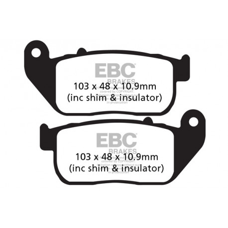 Brzdy EBC Moto EBC Brzdové obloženie Double-H Sintered FA381HH | ebc-brzdy.sk