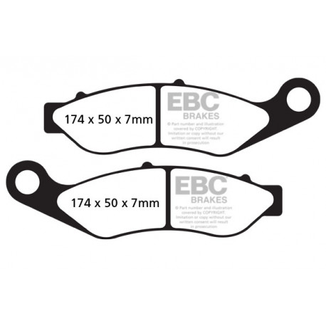 Brzdy EBC Moto EBC Brzdové obloženie FA638HH | ebc-brzdy.sk