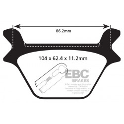 EBC Brzdové obloženie FA200V