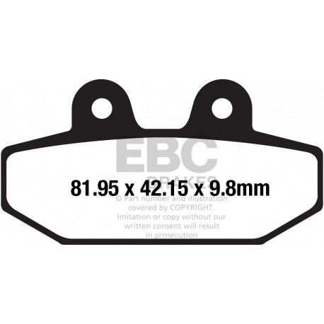 Brzdy EBC Moto EBC Brzdové obloženie FA710V | ebc-brzdy.sk