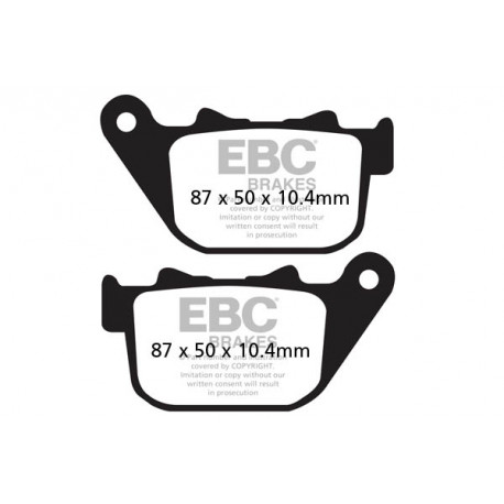Brzdy EBC Moto EBC Brzdové obloženie Double-H Sintered FA387HH | ebc-brzdy.sk