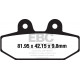 Brzdy EBC Moto EBC Brzdové obloženie FA710HH | ebc-brzdy.sk