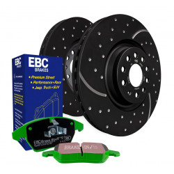 Predná sada EBC PD11KF1219 - Brzdové kotúče Turbo Grooved + brzdové dosky Greenstuff